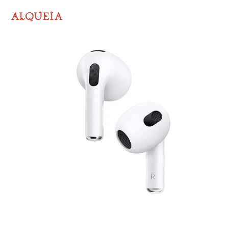 APPLE AirPods 3e g&eacute;n&eacute;ration HD Voice &Eacute;couteur sans fil Bluetooth l R&eacute;sistant &agrave; l'eau &middot; Audio spatial personnalis&eacute; &middot; Coupez la brise &middot; Blanc
